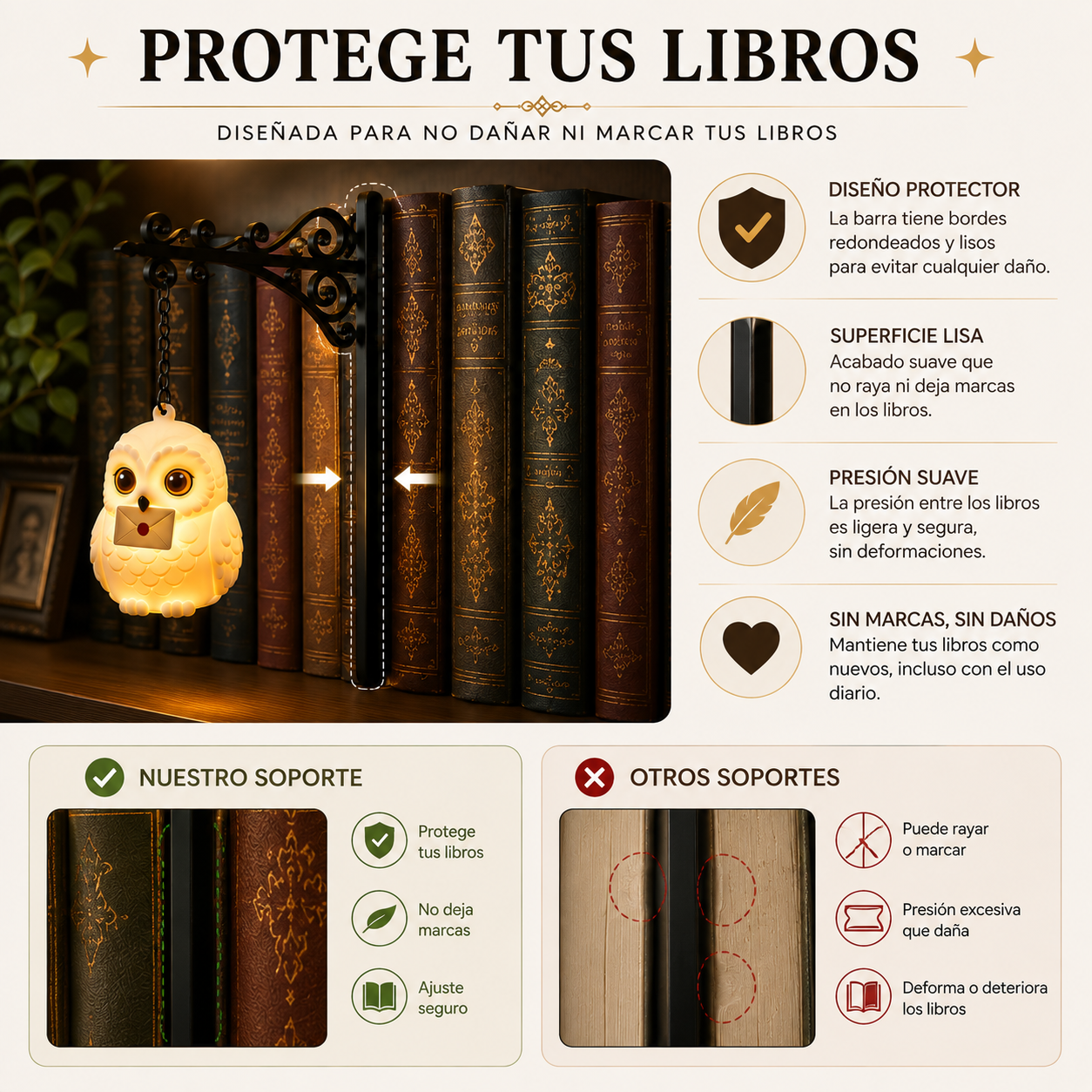 Lampara de Librería de Harry Potter